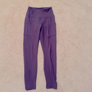 Deep purple leggings